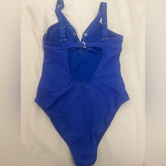 Xhilaration Blue One Piece Swimsuit Classic Athletic Design - Picture 2 of 2